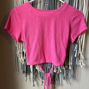 ALO Yoga Pink Crop Top